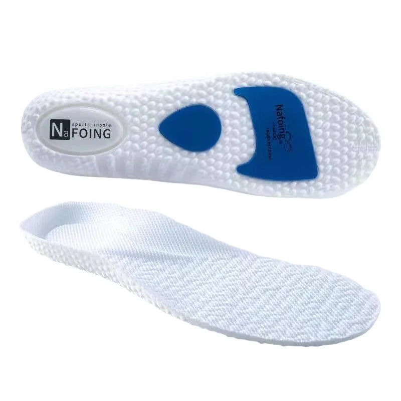 Plantillas deportivas transpirables con amortiguación y absorción de impactos para zapatos, plantillas para correr, para hombres y mujeres, almohadillas de masaje y cuidado para pies