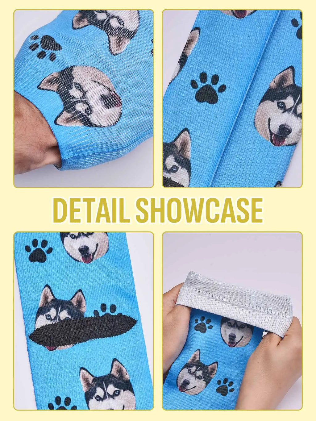 Calcetines con cara personalizada Calcetines con foto personalizados Calcetines divertidos personalizables con su imagen Dos tamaños disponibles Regalo único para pareja
