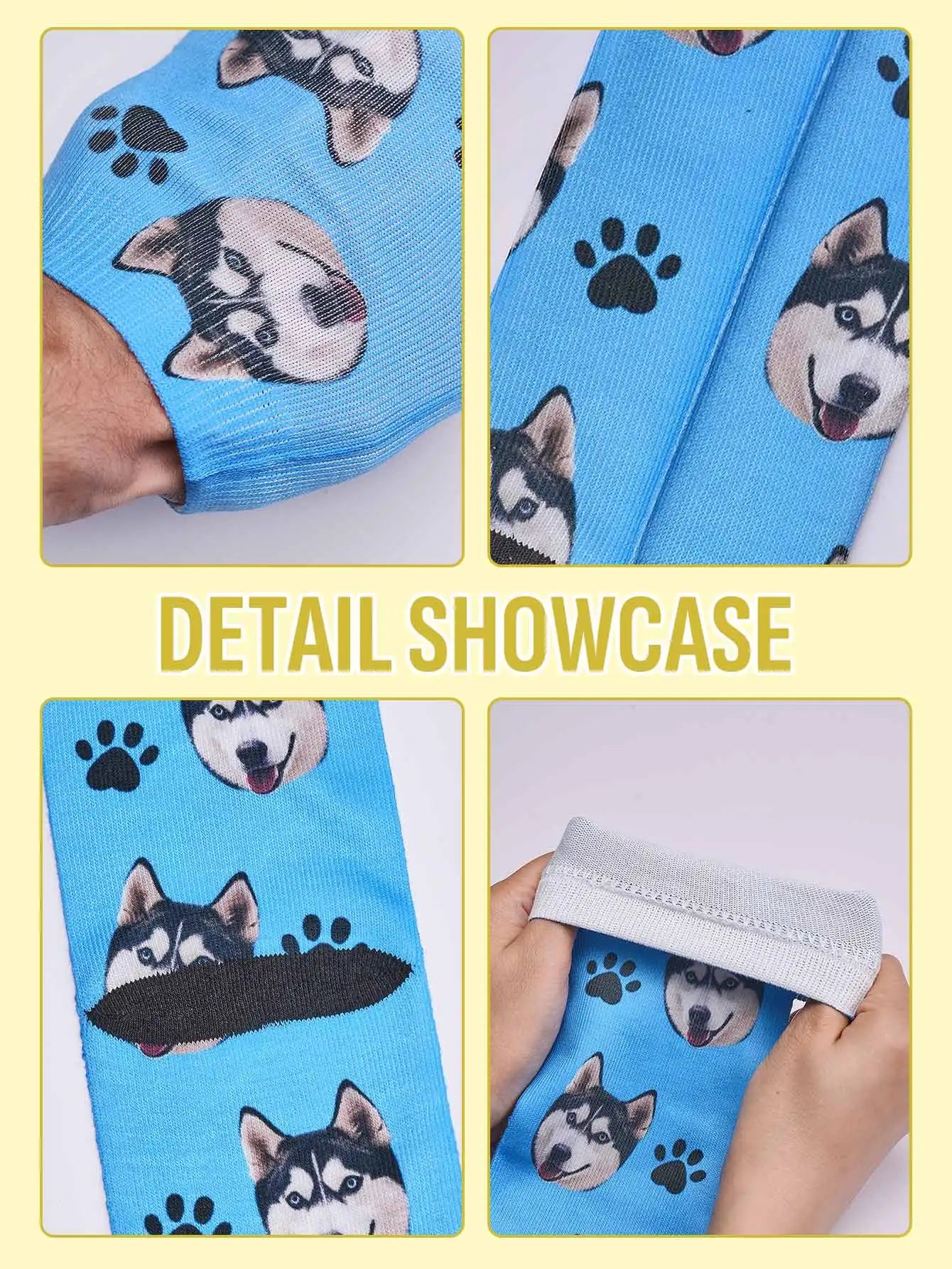 Calcetines con cara personalizada Calcetines con foto personalizados Calcetines divertidos personalizables con su imagen Dos tamaños disponibles Regalo único para pareja