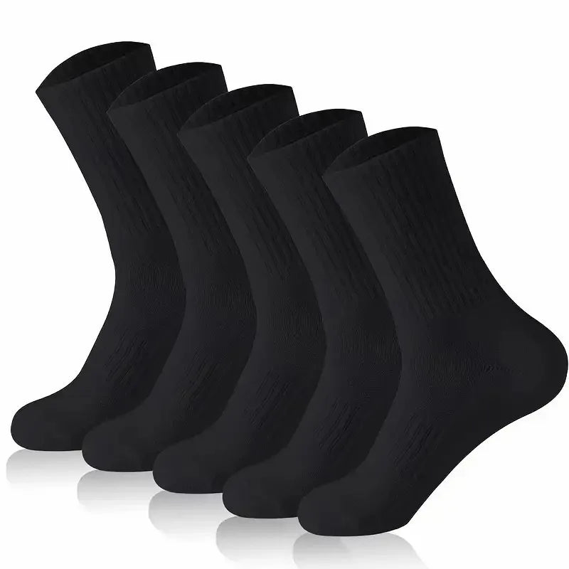 5/10/20 pares de calcetines de cuello redondo de color sólido neutro, calcetines deportivos transpirables y cómodos para primavera y verano, calcetines deportivos para todas las estaciones