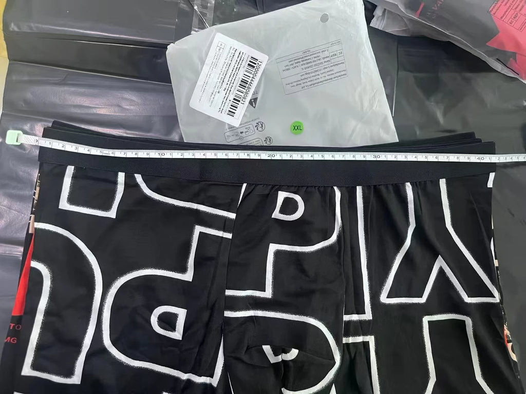 Ropa interior para padres e hijos para hombres y adolescentes, pantalones cortos con estampado Simple y a la moda, pantalones cortos informales con cintura elástica Joker, 4/10 piezas