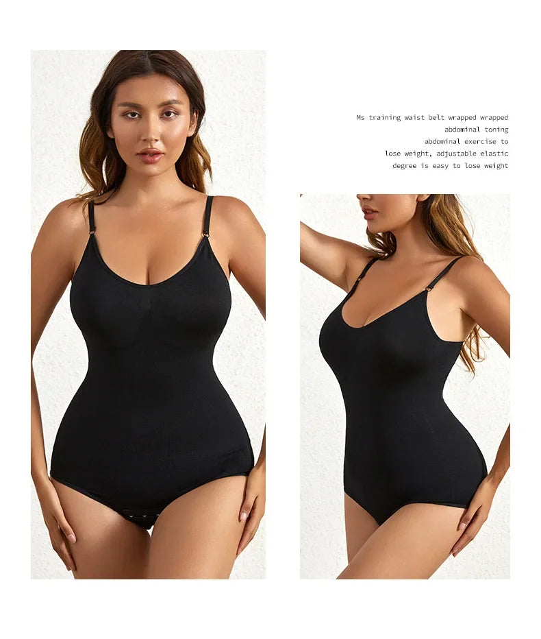 Body moldeador breve sin costuras sólido de 1 pieza, moldeador de cuerpo más delgado para levantamiento de glúteos y Control de barriga, ropa interior para mujer