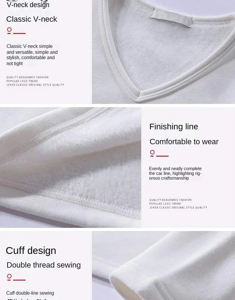 Camisetas cálidas de terciopelo grueso para hombre, ropa interior térmica de manga larga para hombre, camiseta de moda con cuello redondo para invierno