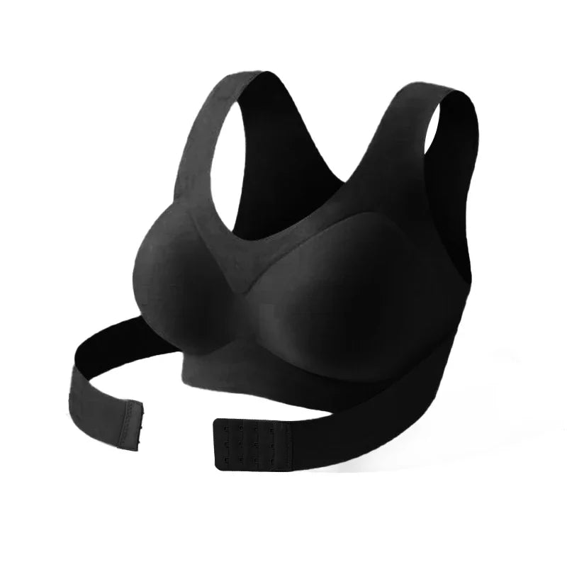 FallSweet Sujetador de corrección de postura inalámbrico para mujer Bralette push-up sin costuras con soporte cruzado en la espalda para lencería moldeadora diaria