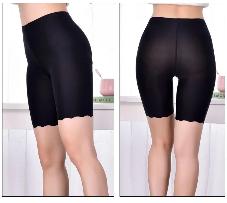 Pantalones cortos de seguridad sin costuras para mujer, Boxers de talla grande para verano, pantalón de protección antirozaduras debajo de la falda, bragas, ropa interior 3XL