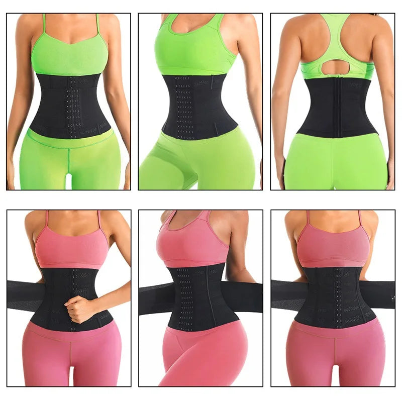 Entrenador de cintura moldeador de cuerpo para mujer, Control de barriga, envoltura adelgazante, faja reductora de vientre plano, cinturones de corsé
