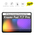 Para Xiaomi Pad 7 11,2 pulgadas 2 piezas HD Protector de pantalla de vidrio templado a prueba de arañazos Funda para Xiaomi Pro 7 Pro película protectora
