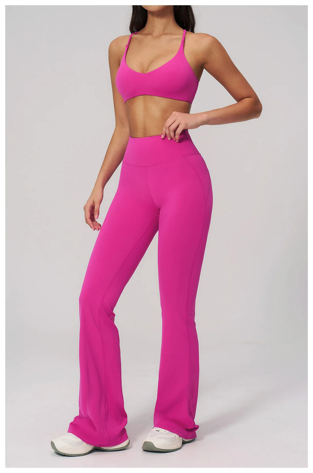 Conjunto de Yoga para Mujer, Ropa Deportiva, Conjunto de Gimnasio y Fitness, 2 Piezas, Leggings para Correr, Sujetador Deportivo Transpirable, Ropa Deportiva Femenina