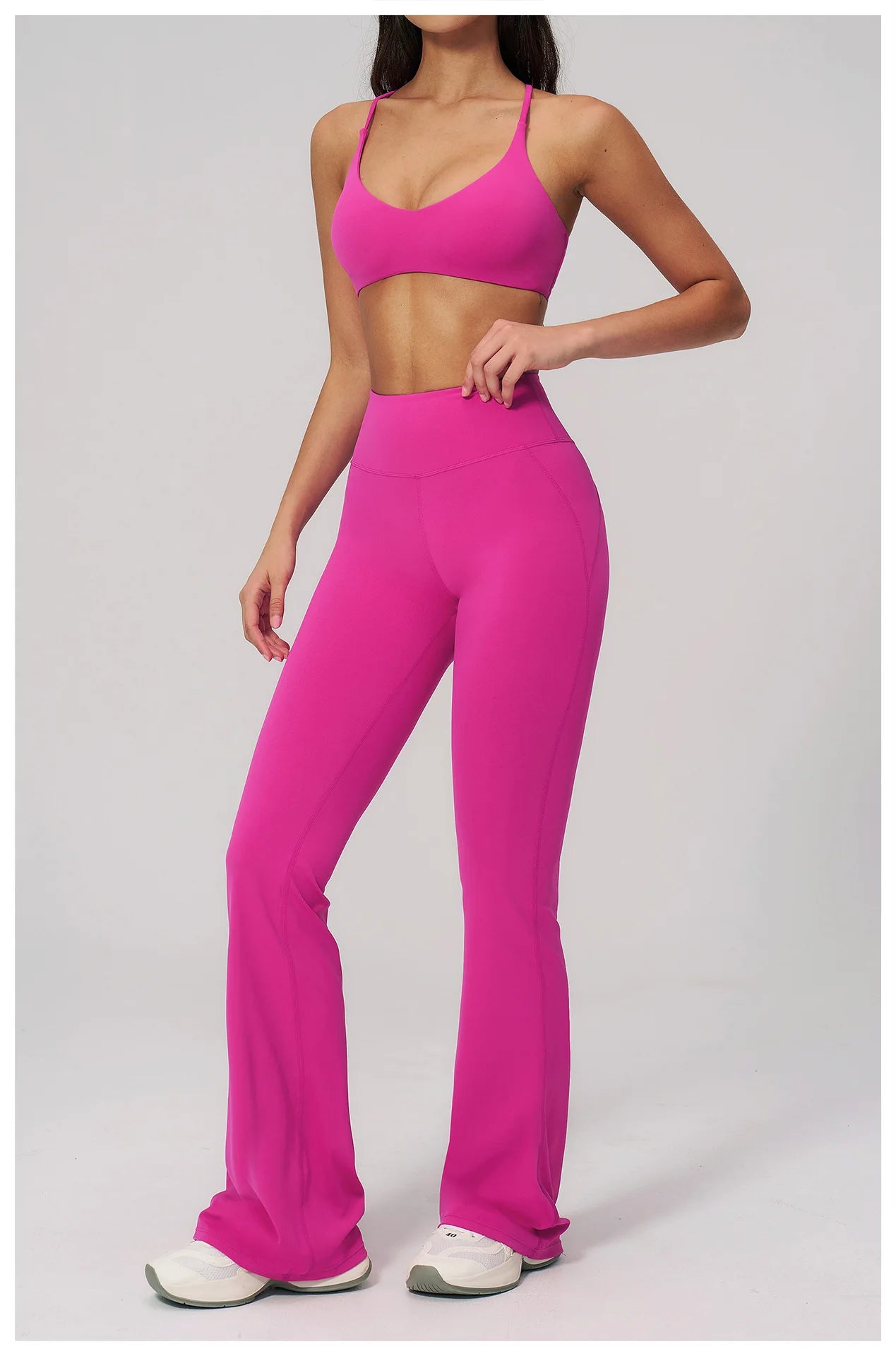 Conjunto de Yoga para Mujer, Ropa Deportiva, Conjunto de Gimnasio y Fitness, 2 Piezas, Leggings para Correr, Sujetador Deportivo Transpirable, Ropa Deportiva Femenina