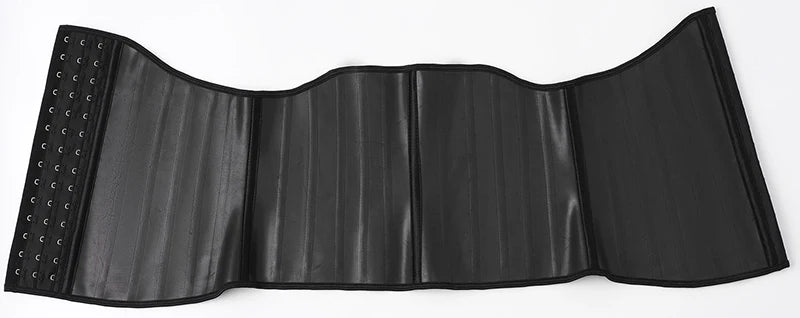 Entrenador de cintura de látex con 25 huesos de acero, corsé moldeador adelgazante de vientre para mujer, faja reductora con correa de modelado
