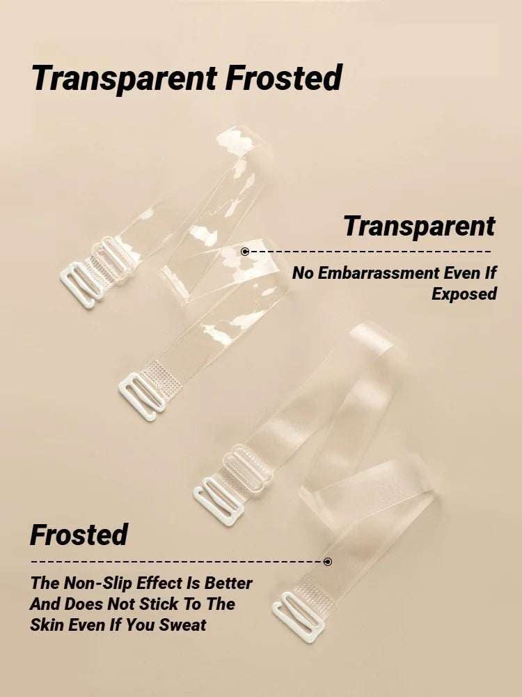 Tirantes Transparentes para Ropa Interior Femenina, Ajustables, Antideslizantes, Sin Costuras, para Sujetador