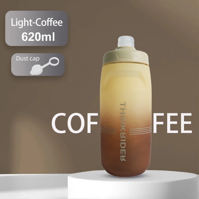 ThinkRider-botella de agua para bicicleta de montaña y carretera, botella de plástico portátil de gran capacidad para deportes al aire libre, 620ml/750ml