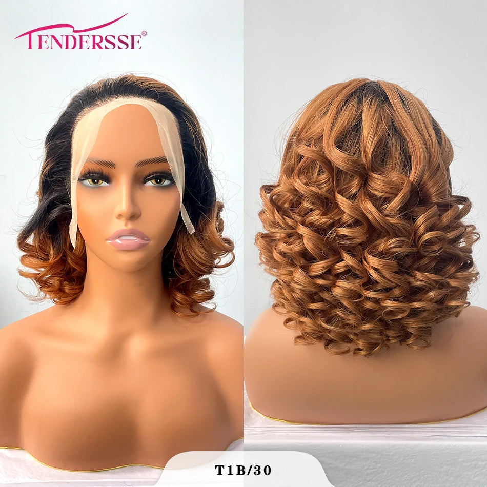 Pelucas de cabello crudo 100% vietnamita, densidad 250, ombré, doble estiramiento, rizado, onda suelta, 13x4 HD, peluca sin pegamento con encaje frontal prearrancado