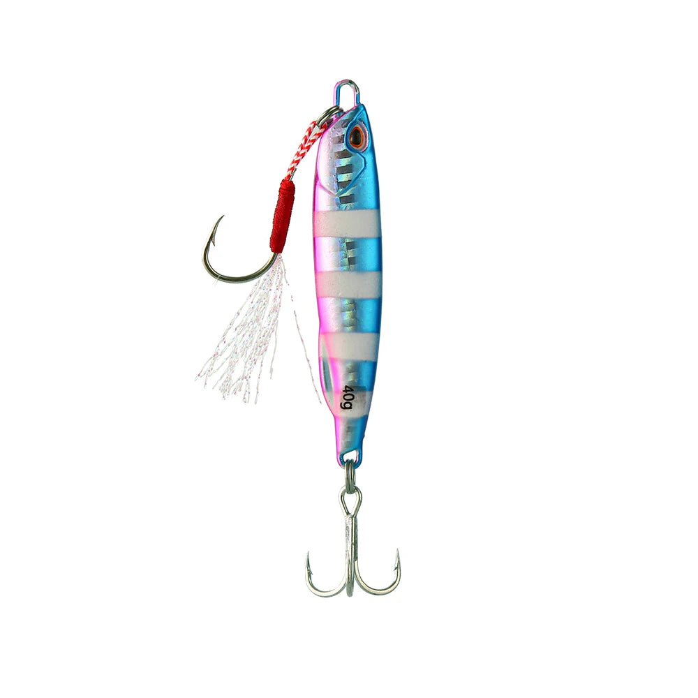 Jigging-señuelo de pesca de lubina Artificial, anzuelo de Metal fundido 2021 Japen, 10/15/20/30/40/50g, fundición a tierra