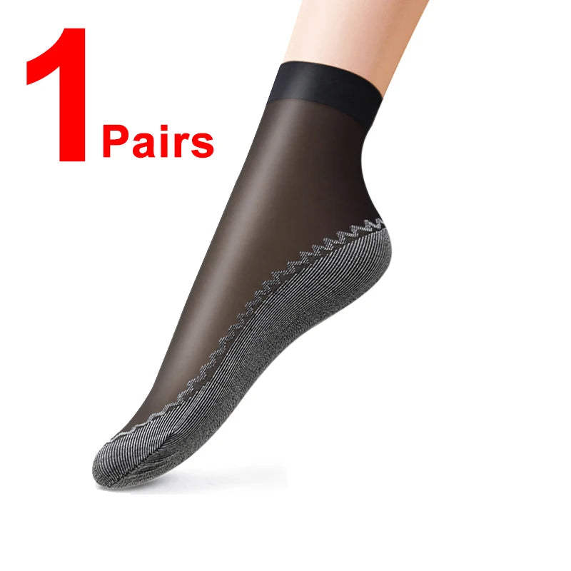 Calcetines transpirables ultrafinos para mujer, medias suaves, informales, ligeras, transparentes, para primavera y verano, 10 pares，calcetines dedos，calcetin mujer，calcetines dedos separados para mujer