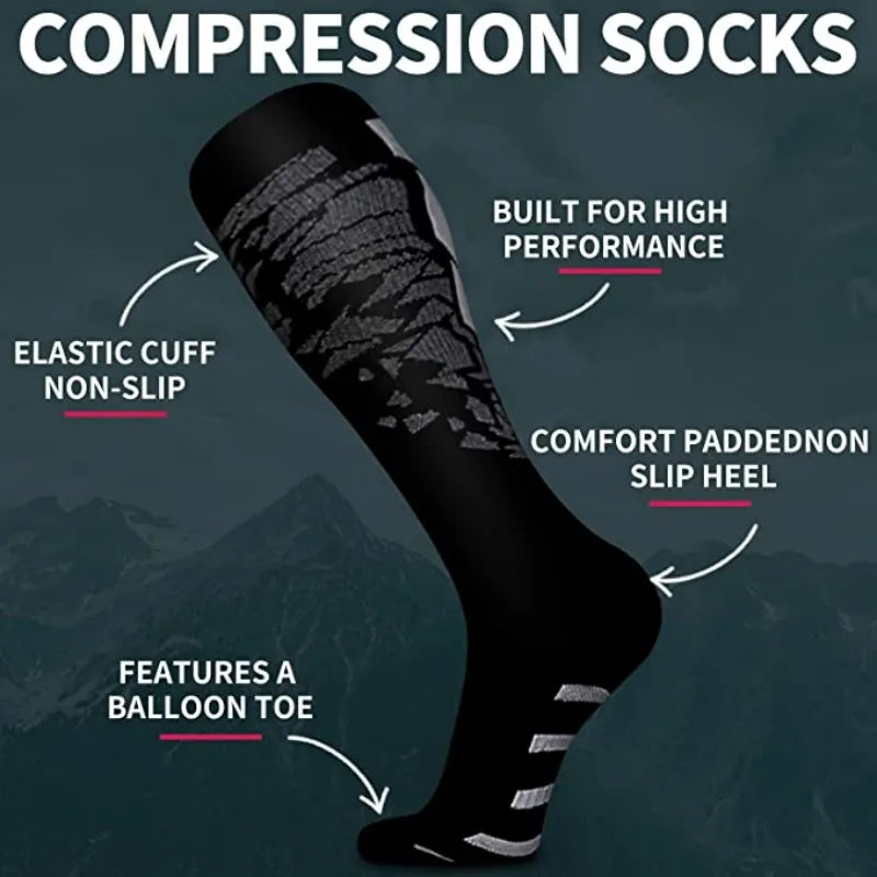 Calcetines de compresión para correr, calcetines deportivos para enfermería médica, 20-30mmHg, para viajes en vuelo, embarazo, Edema, Diabetes, venas varicosas