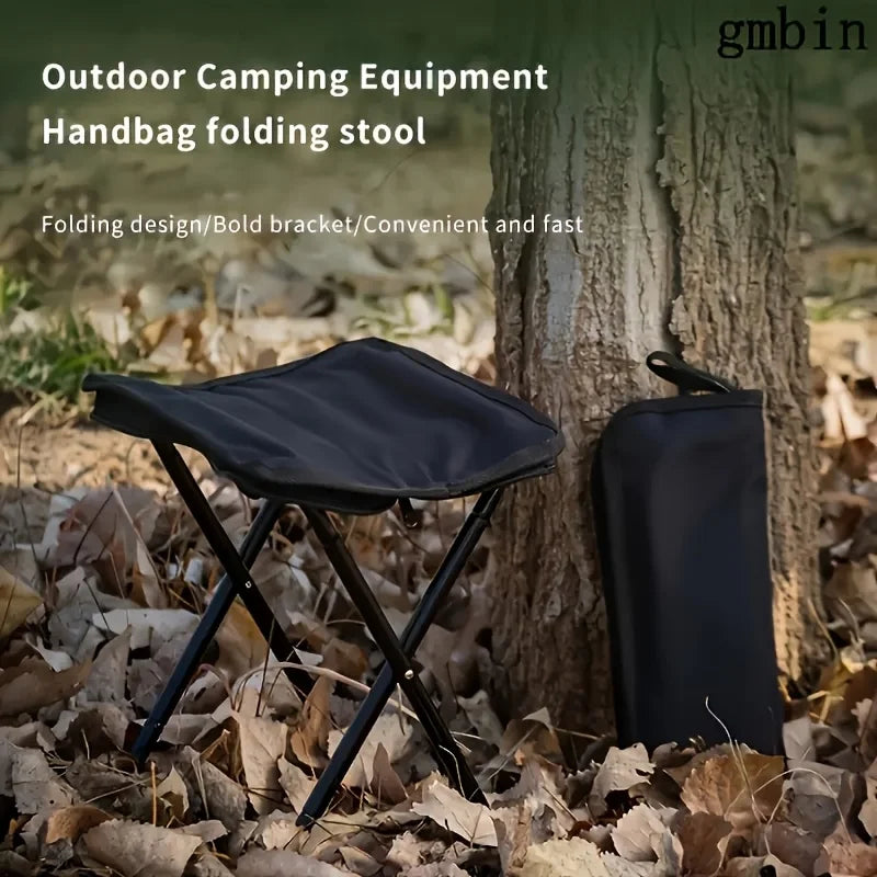 Taburete Plegable Portátil, Silla Ligera para Camping, Asiento Plegable para Pesca, Senderismo, Viajes, Uso en Interiores y Exteriores