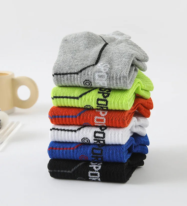 6 pares de calcetines calcetines cortos para hombre calcetines de baloncesto absorbentes y olorosos calcetines deportivos para correr calcetines de malla transpirable para hombre