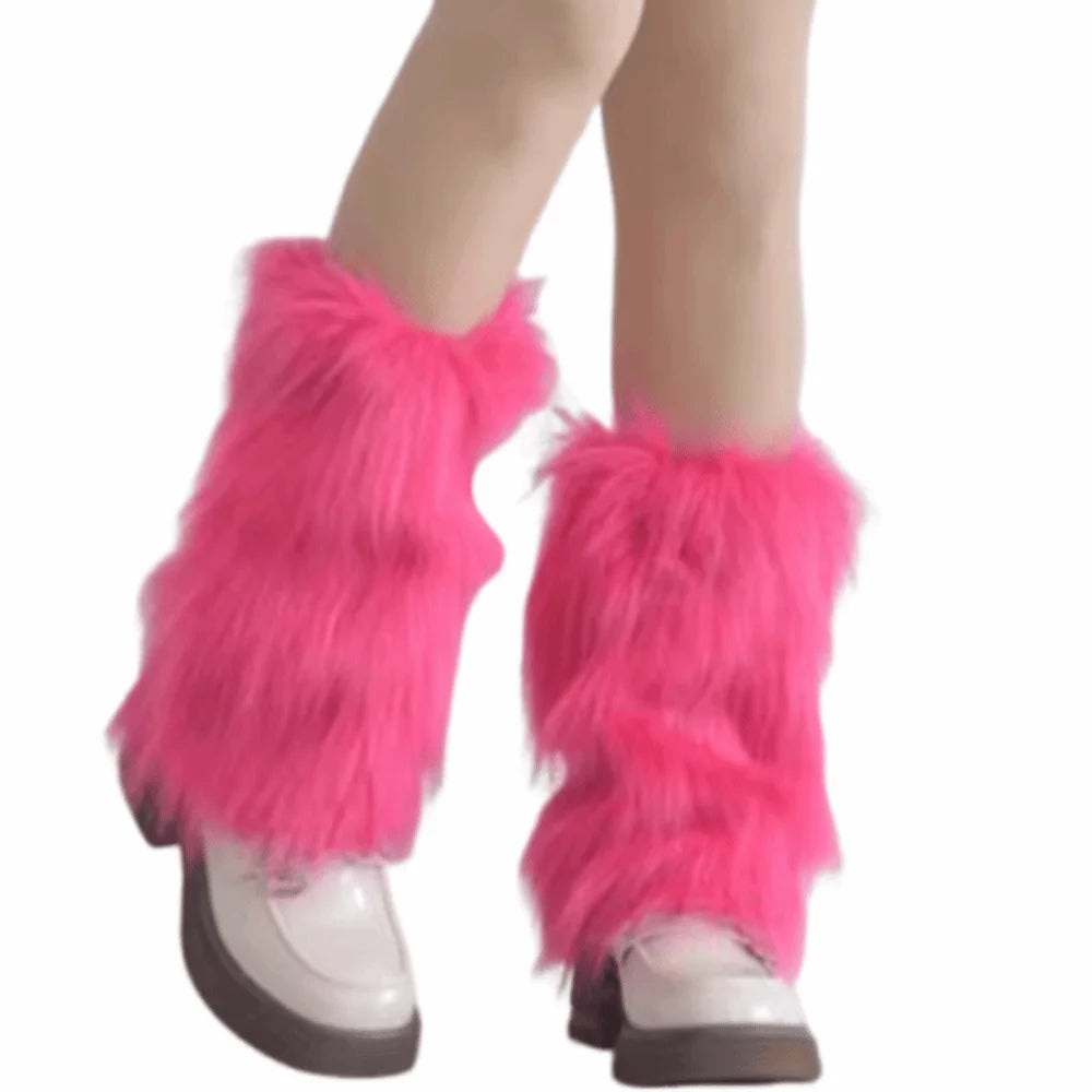 Calentadores de Piernas de Piel Sintética, 40 cm, Estilo Japonés, Lolita, Cubrebotas, Kawaii, Y2K, Calentadores de Rodilla para Otoño/Invierno