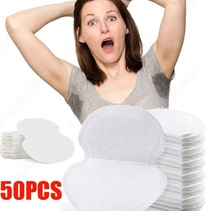 10/20/40/50 Uds. Almohadillas para el sudor Unisex, desodorantes de verano, almohadillas para el sudor antitranspiración desechables, almohadilla protectora para el sudor absorbente