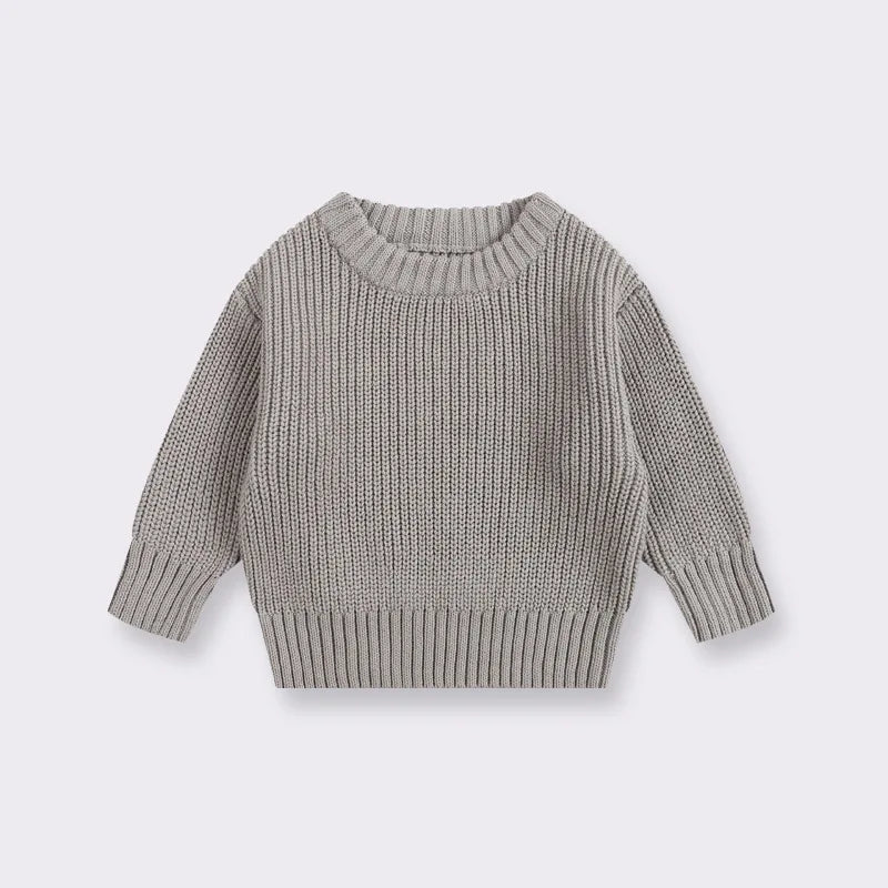 Suéteres de bebé Otoño Invierno niños niñas de manga larga suéter de punto de Color puro bebé niños niñas suéter suéteres ropa