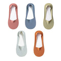 5 pares de calcetines para mujer, transpirables, invisibles, de silicona, antideslizantes, de color sólido, calcetines tipo barco, cómodos, de alta calidad, invisibles, ultrafinos