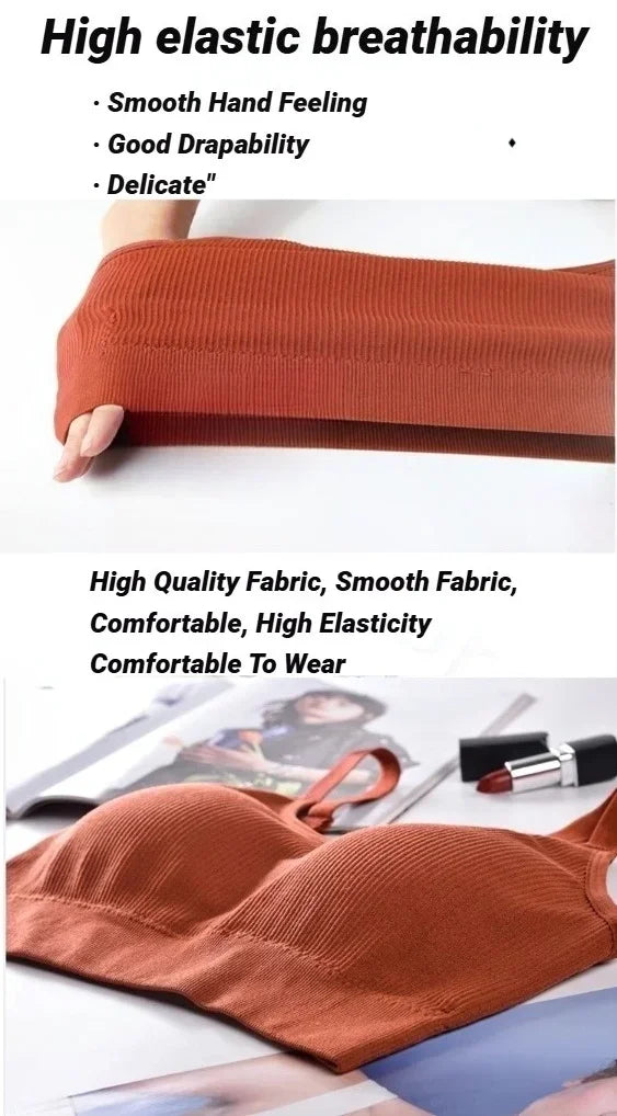 Sujetadores sexis sin costuras para mujer, Bralette transpirable de copa completa, sujetador para dormir sin aros, Top de tubo deportivo de alta calidad