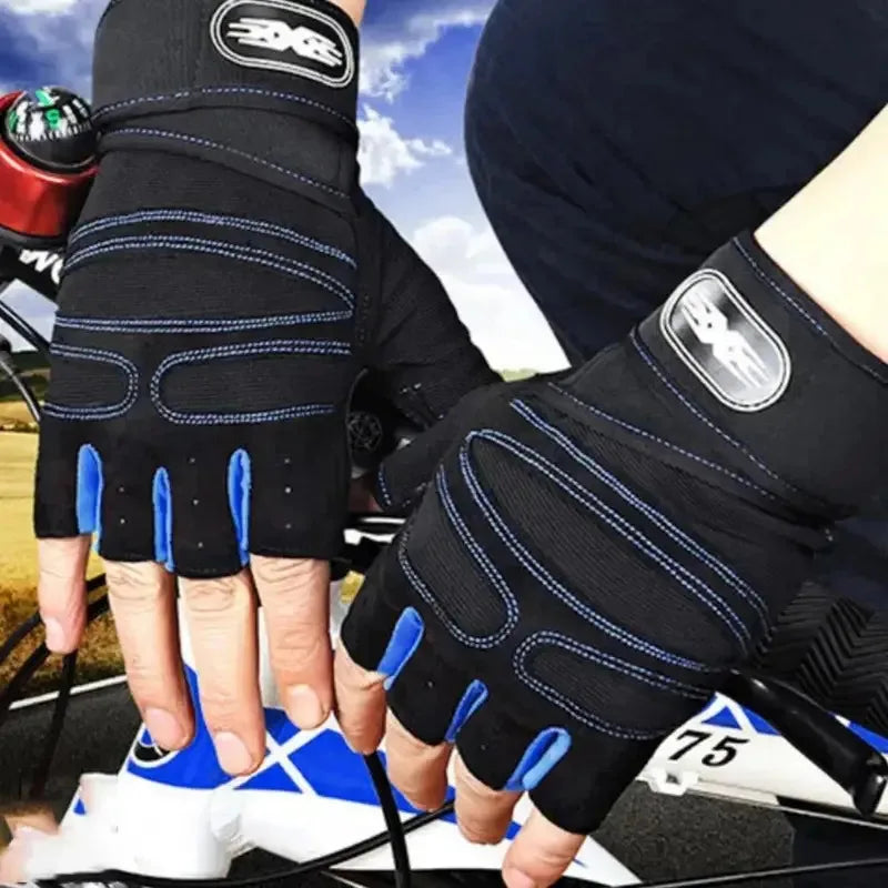 1 par de guantes de gimnasio para Fitness, guantes de pulsera para levantamiento de pesas, entrenamiento de culturismo, ejercicio deportivo, guante de ciclismo