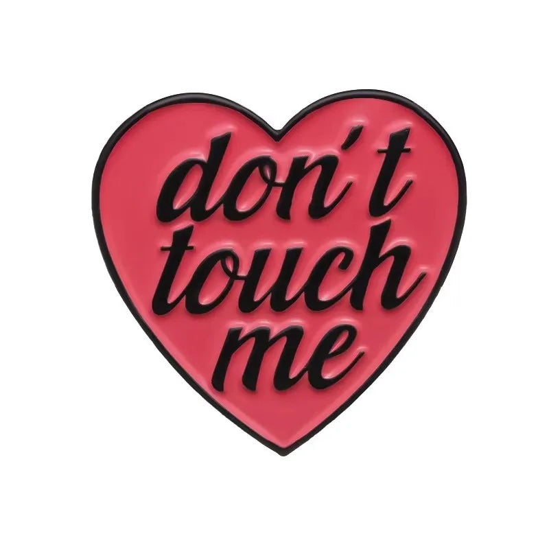 Alfileres esmaltados con frase divertida y humorística, broches con citas positivas geométricas creativas, insignia para solapa, joyería de moda, regalos para amigos