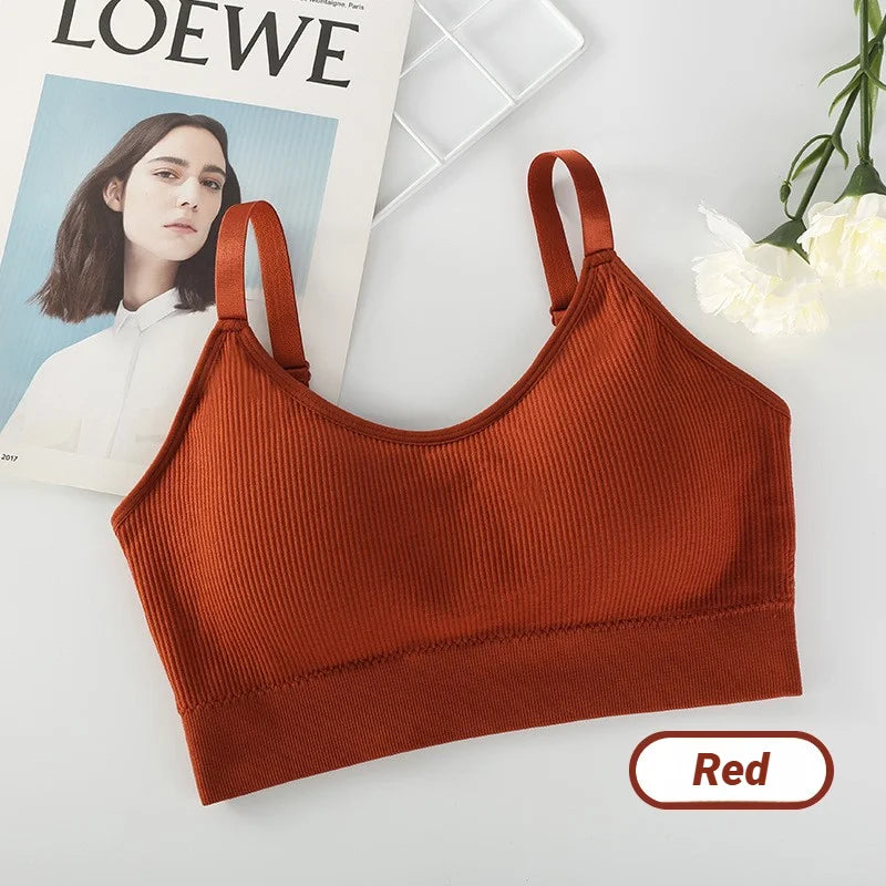 Sujetadores sexis sin costuras para mujer, Bralette transpirable de copa completa, sujetador para dormir sin aros, Top de tubo deportivo de alta calidad