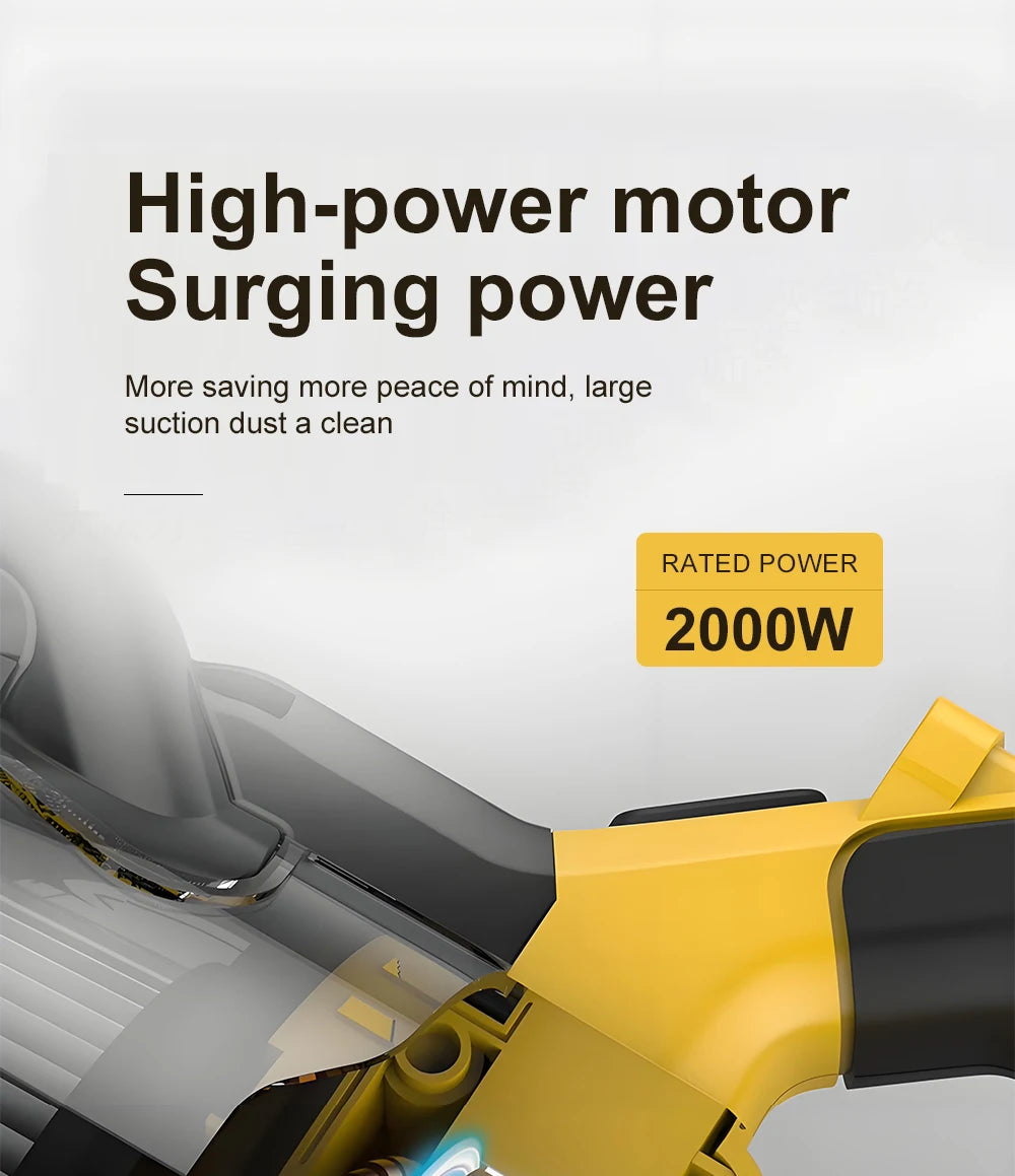 Aspiradora de mano con filtro de 2 uds, aspiradora inalámbrica eléctrica para el hogar, coche, limpieza de pelo de mascotas para batería DeWalt de 20V