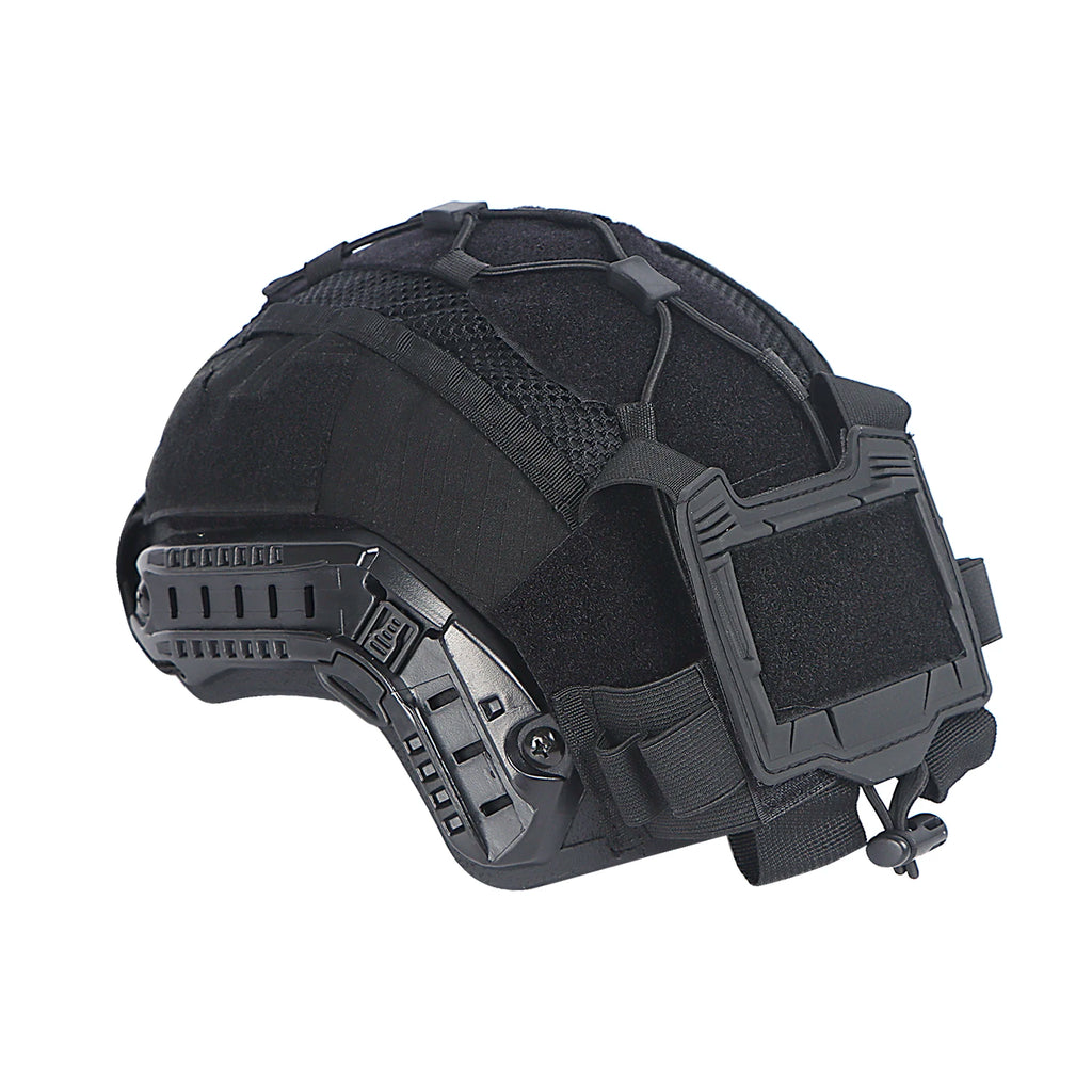 Juego de fundas para casco táctico para casco marítimo, bolsa para batería NVG, funda de malla híbrida de caza para cascos balísticos y