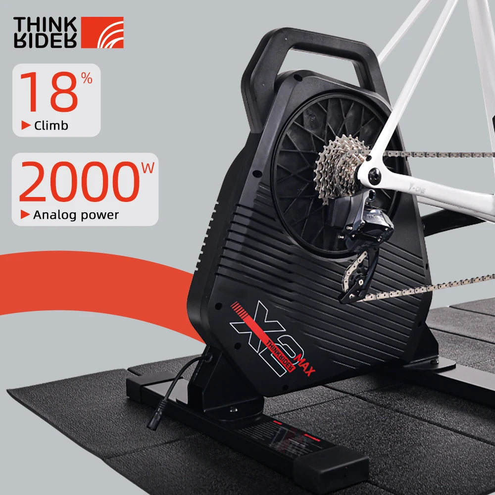 Nuevo ThinkRider X2Max Smart Bike Trainer MTB bicicleta de carretera entrenador doméstico medidor de potencia incorporado Compatible