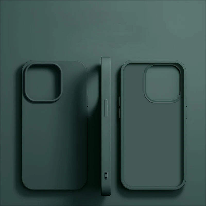 Funda de teléfono de silicona líquida de lujo para APPLE iPhone 11 13 12 14 15 16 Pro Max fundas para iPhone 15 Plus funda protectora a prueba de golpes