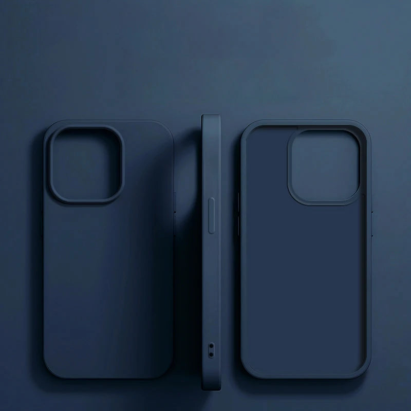 Funda de teléfono de silicona líquida de lujo para APPLE iPhone 11 13 12 14 15 16 Pro Max fundas para iPhone 15 Plus funda protectora a prueba de golpes