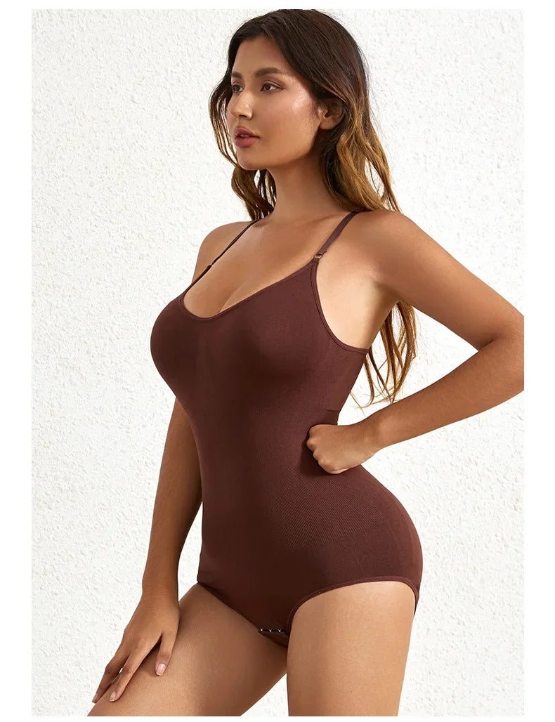 Body moldeador breve sin costuras sólido de 1 pieza, moldeador de cuerpo más delgado para levantamiento de glúteos y Control de barriga, ropa interior para mujer