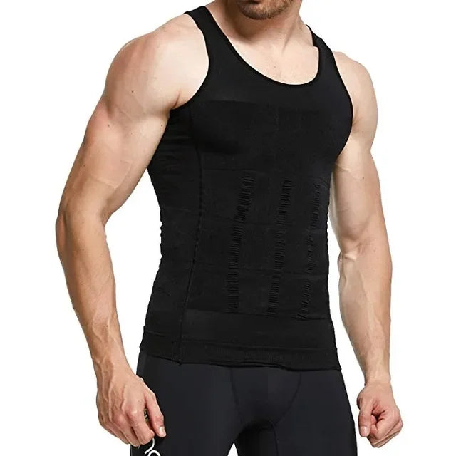 2/1 chaleco adelgazante para hombre, Body adelgazante, corsé de cintura adelgazante, chaleco adelgazante, ropa moldeadora adelgazante con recorte de barriga