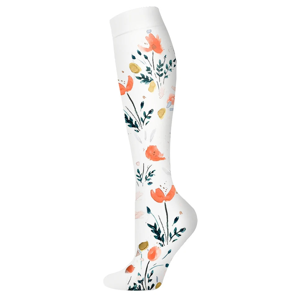 Nuevos calcetines de compresión deportivos para venas varicosas, calcetines médicos de nailon para enfermería, aptos para correr, saltar, antifatiga