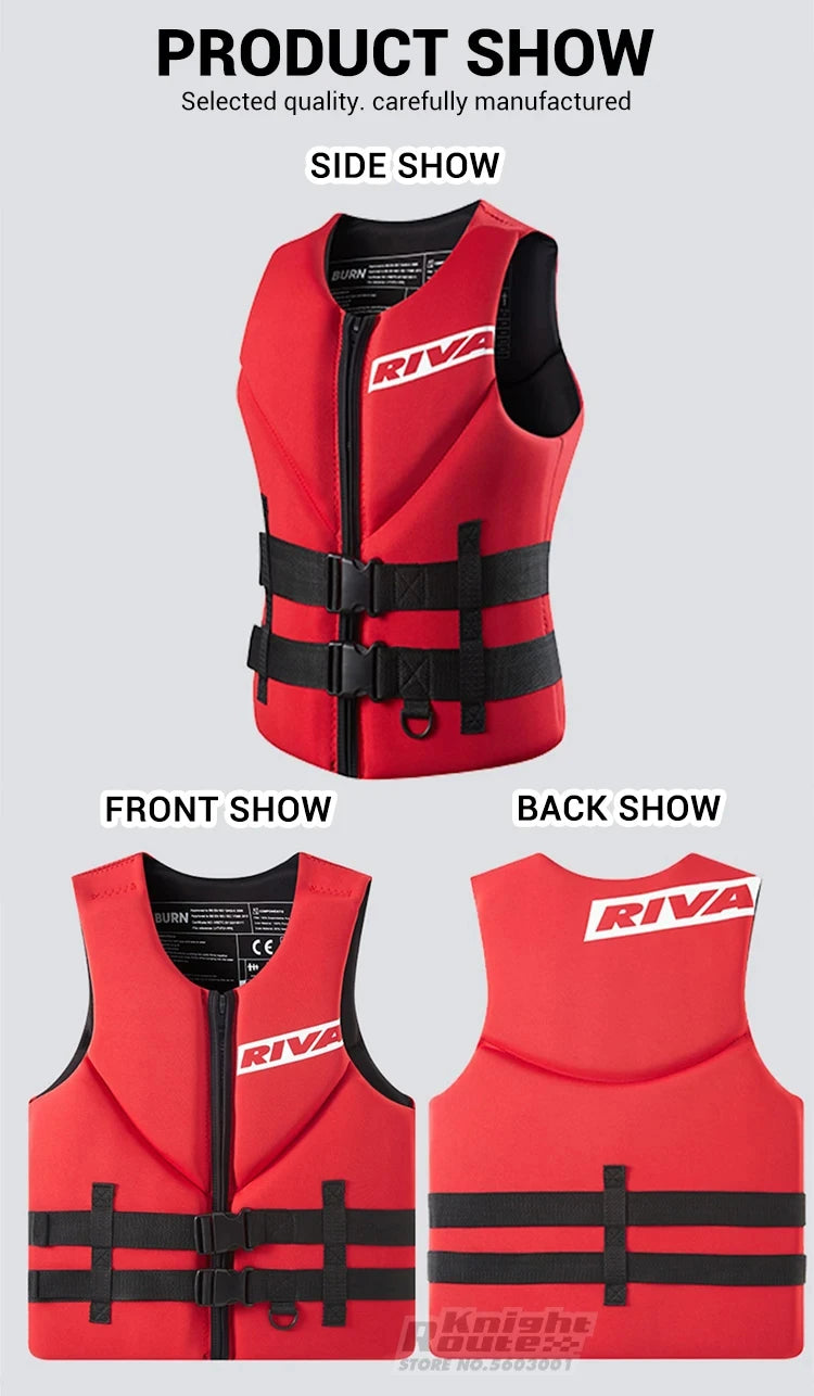 Chaleco salvavidas para adultos, para Surf, Kayak, Wakeboard, lanchas de rescate, balsa, esquí, deportes acuáticos, natación, rescate a la deriva
