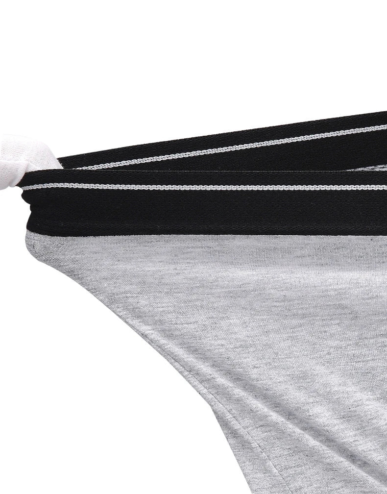 Calzoncillos de algodón para hombre, ropa interior Sexy, transpirable, de marca, 4 piezas