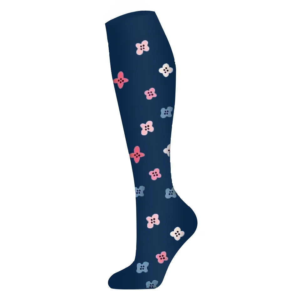 Nuevos calcetines de compresión deportivos para venas varicosas, calcetines médicos de nailon para enfermería, aptos para correr, saltar, antifatiga