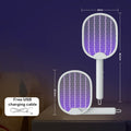Matamosquitos eléctrico plegable de 3000V, trampa para moscas recargable por USB, matamoscas, raqueta, mata insectos con luz UV, Exterminador de insectos
