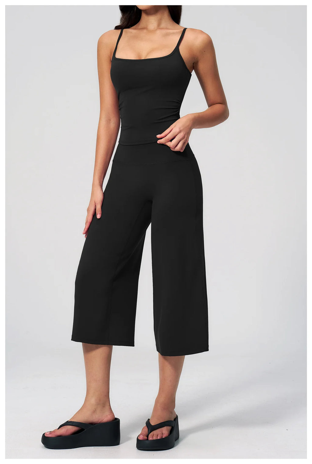 Conjunto Deportivo de Yoga para Mujer, Conjunto de Dos Piezas, Pantalones y Top, Traje Deportivo para Gimnasio, Yoga y Entrenamiento