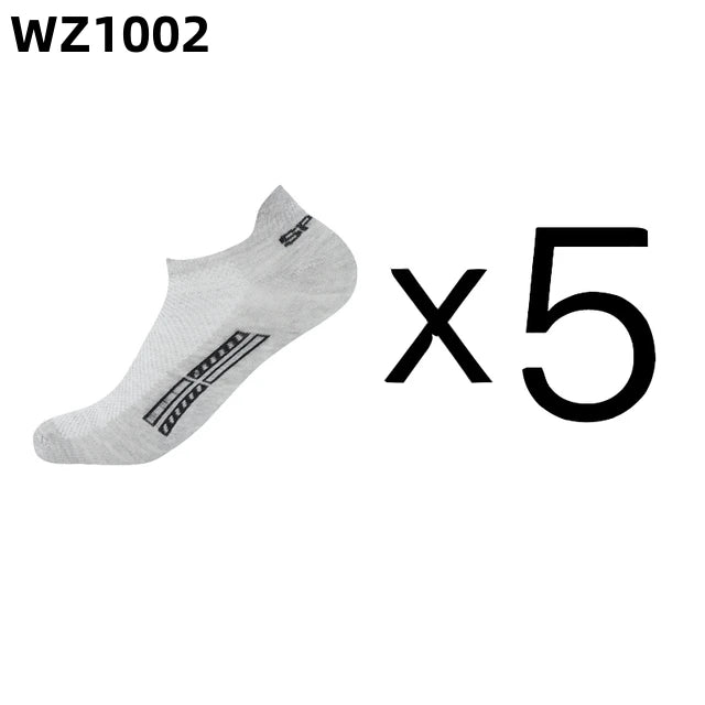 5 pares de calcetines tobilleros de alta calidad para hombre, calcetines deportivos de algodón transpirables, calcetines de malla informales atléticos de verano de corte fino corto Sokken talla 38-45