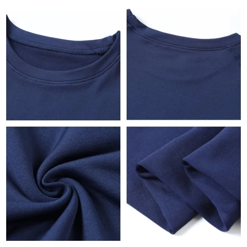 Camisetas interiores para hombre, ropa interior térmica de invierno para hombre, forro polar fino, compresión elástica, Fitness para deportes de invierno, ropa de primera capa