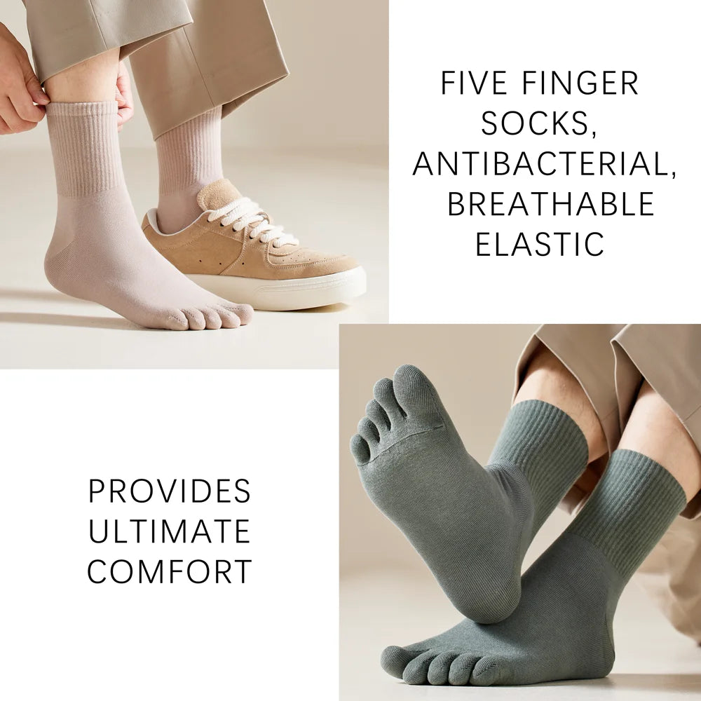 Gran oferta de calcetines de algodón para hombre, calcetines largos que absorben la humedad, Control de olores, diseño de punta sin costuras, para uso diario deportivo