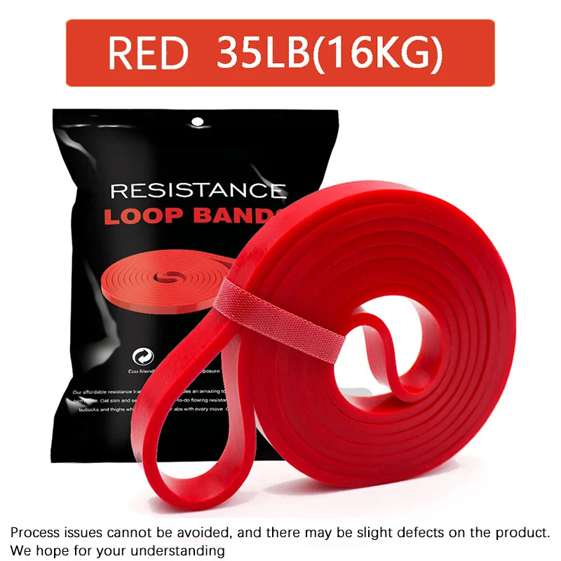 Banda de resistencia de alta resistencia de 20 ~ 230 libras, entrenamiento de agilidad, equipo de gimnasio, accesorios de Yoga y Pilates, banda de goma para gimnasio en casa