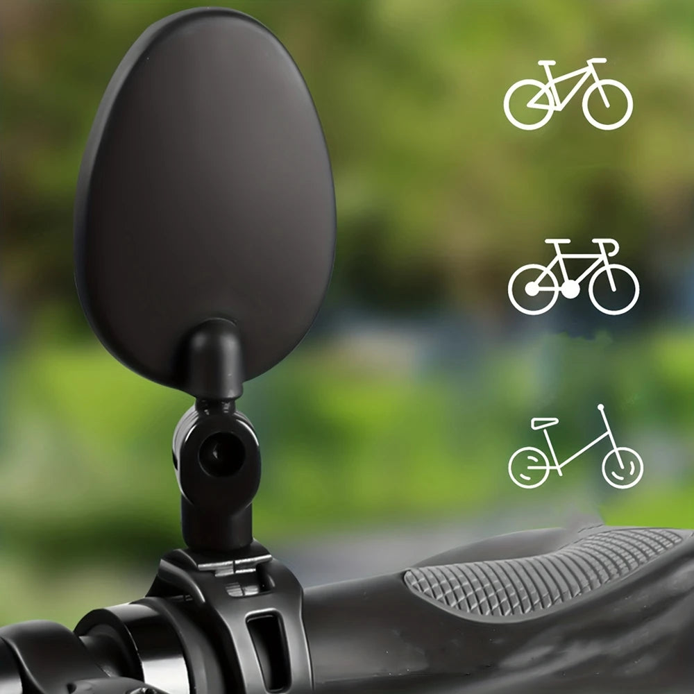 Espejo retrovisor para bicicleta, espejos retrovisores universales giratorios ajustables de 360 grados para manillar de ciclismo, para bicicleta de montaña y carretera, 1/2 Uds.