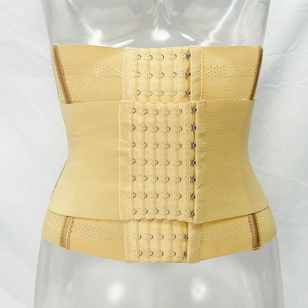 Entrenador de cintura moldeador de cuerpo para mujer, Control de barriga, envoltura adelgazante, faja reductora de vientre plano, cinturones de corsé