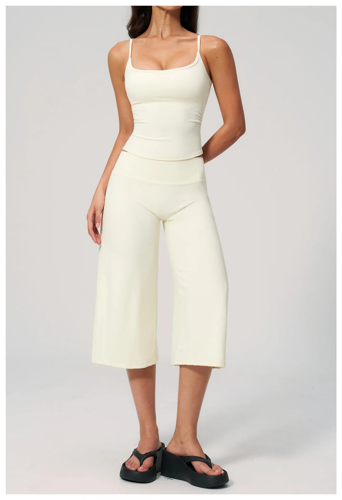 Conjunto Deportivo de Yoga para Mujer, Conjunto de Dos Piezas, Pantalones y Top, Traje Deportivo para Gimnasio, Yoga y Entrenamiento